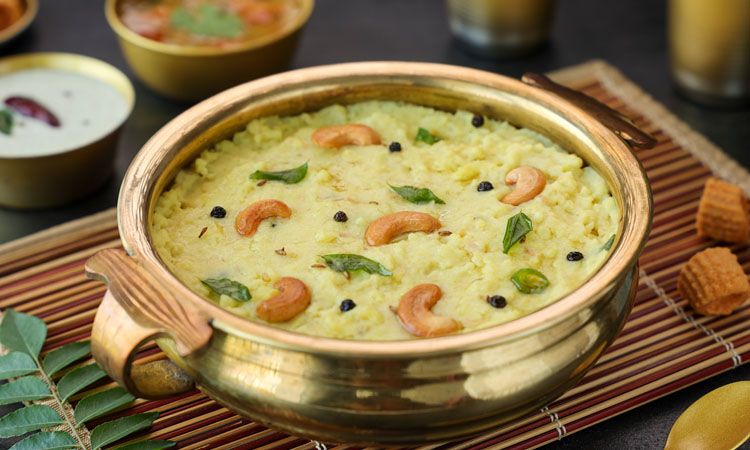 A plate of pongal